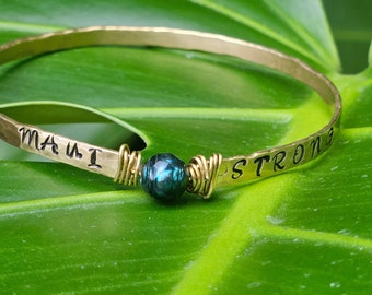 Custom Stamped Bangle ~ Customizable Bangle