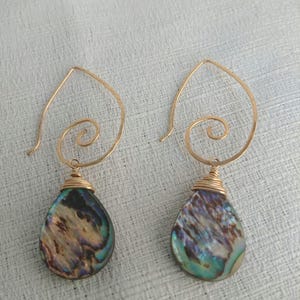 Tribal Abalone Earrings