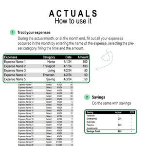 Simple Monthly Budget Excel, Printable Monthly Budget, Expense Tracker, Monthly Budget Spreadsheet, Weekly Budget Template, Paycheck Budget zdjęcie 4