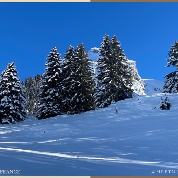 Postcard, Bonjour from French Alps