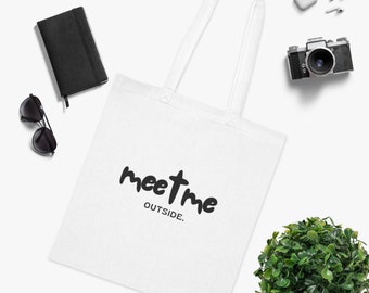 Cotton Tote - meetme outside