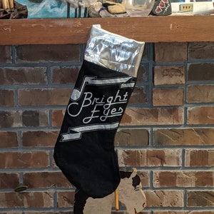 Bright Eyes Black T Shirt Christmas Stocking