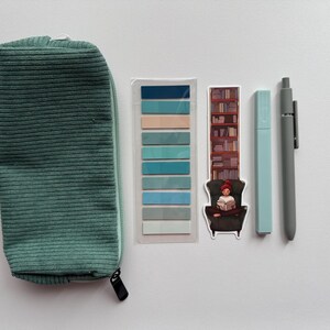 5 piece - Cozy corduroy annotation kit - bookish bundle