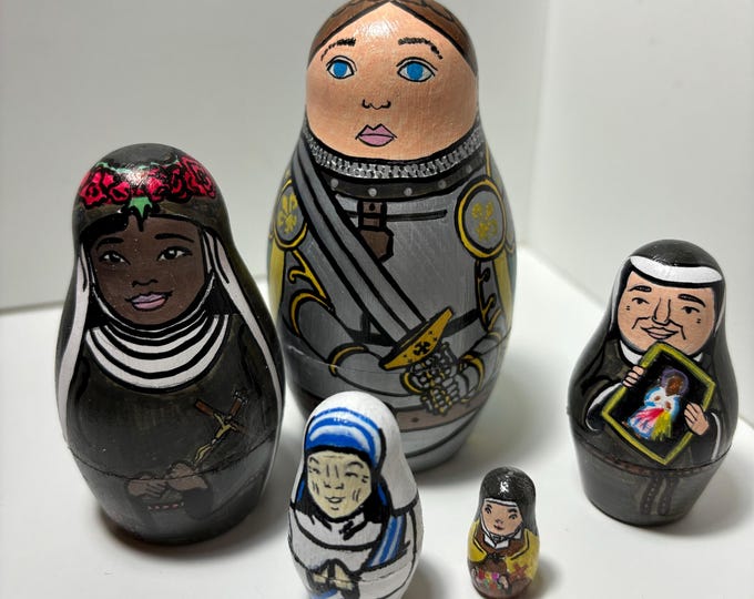 Female Saints Nesting Doll Set