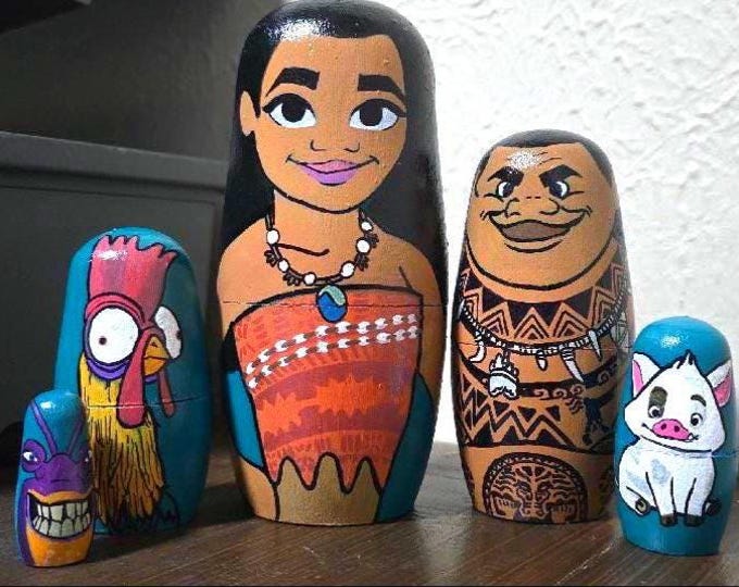Custom Character Nesting Dolls – Hand-Painted Matryoshka Set (Great for Book, Movie, TV, Cartoon lover!)
