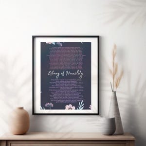 Litany of Humility - Prayer / Reflection / Meditation / Catholic / Christian