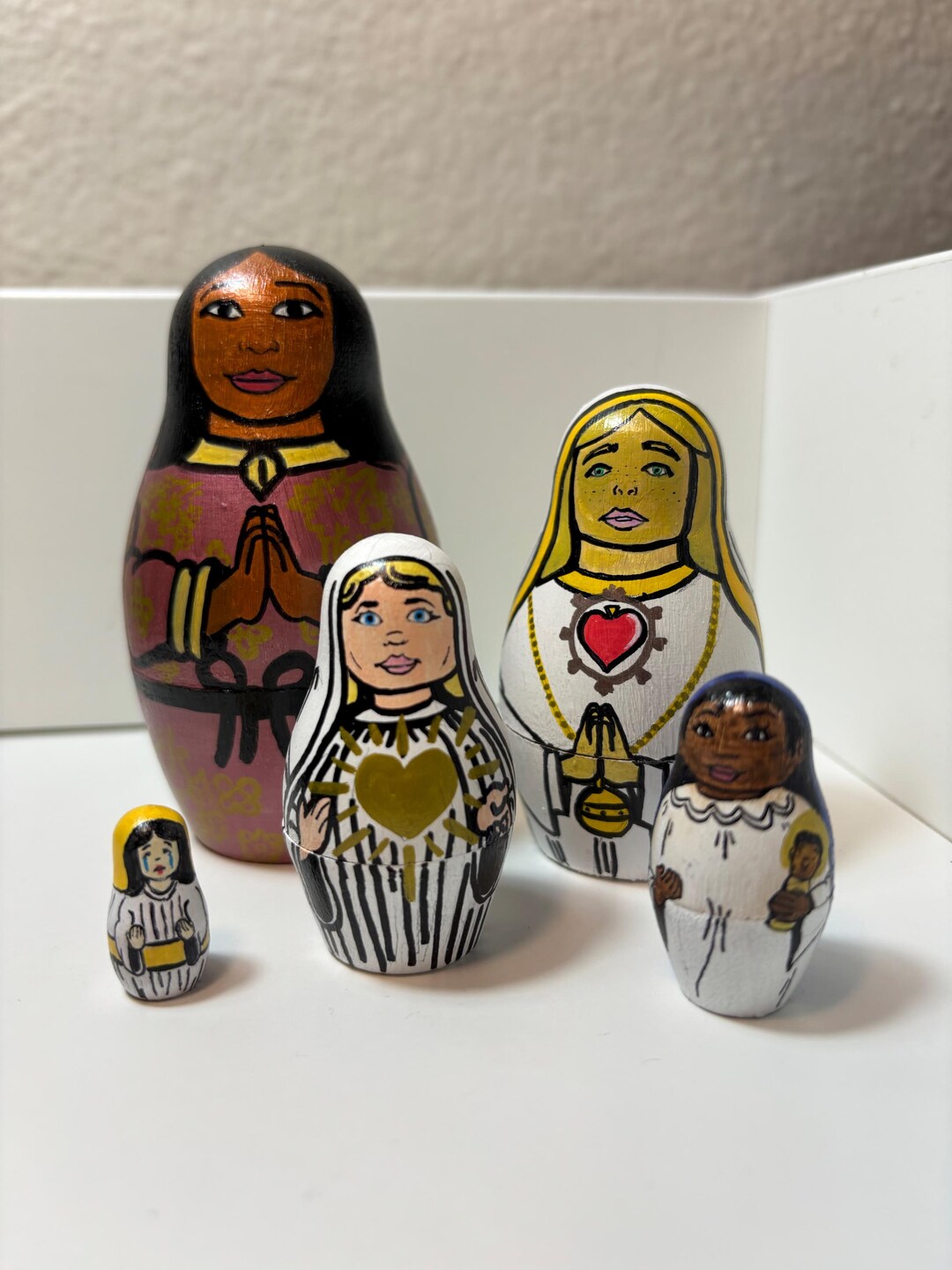 Marian Apparitions Nesting Doll Set (our Lady) - Etsy