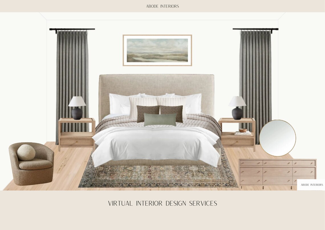 Custom Virtual Interior Design Services - 1 Room | E-design| Room ...