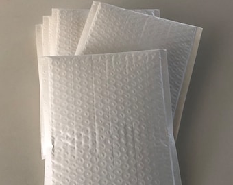 10 white poly bubble mailer 6x9, padded cushioned envelope, poly mailer envelopes