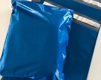 10 10x13 royal blue poly mailer, water resistant envelope, strong durable, stylish fun shipping envelope