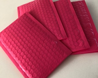 10 Hot pink/fuschia bubble mailer 6x9, padded cushioned envelope, stylish color, fun color envelope