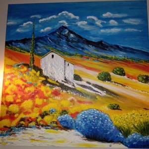 Peinture sur toile fait main image 3