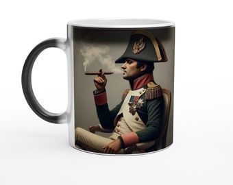 Tazza Coffee Napoleon Conqueror in ceramica 325 ml France , 1789 Bonaparte ANANTH