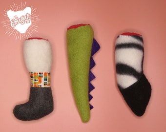 The Cougar Kit  / Zebra / Dragon / Severed Leg Catnip Toy / Handmade Cat Toy