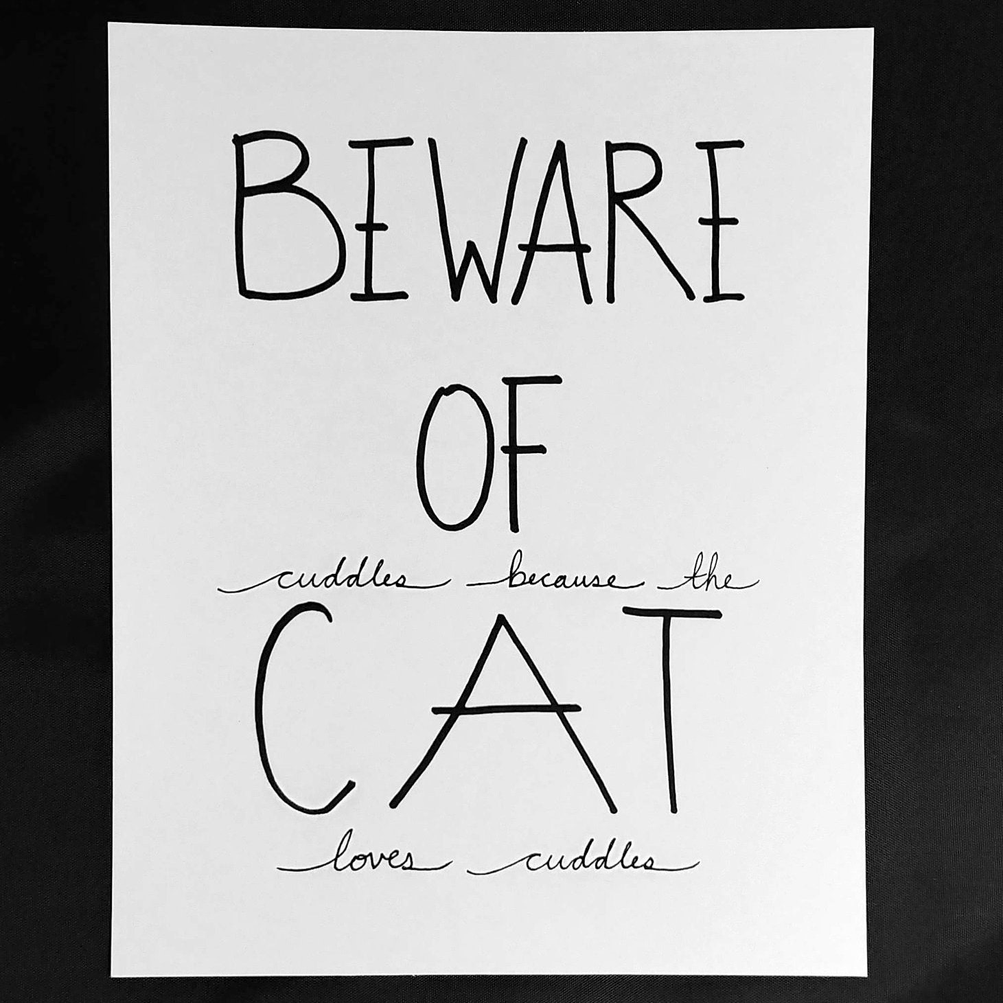 Don't Be A Scaredy Cat Poster for Sale by NotablyDesigned