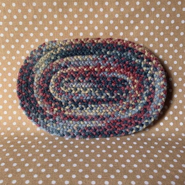 1:12 Scale Miniature Braided Rug