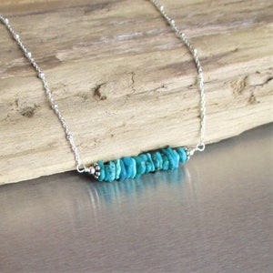 Turquoise Layering Sterling Silver Necklace