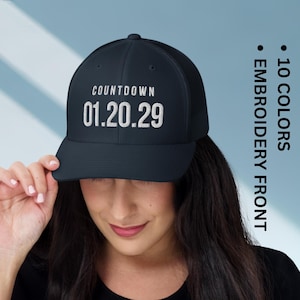 Casquette anti-Trump : 20/01/29, casquette compte à rebours, manifestation contre la politique, vote démocrate, Fck Trump, casquette de camionneur pour les élections de fin de mandat, cadeau brodé