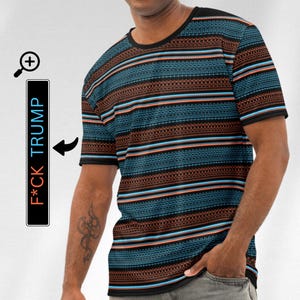 Subtle Anti-Trump Hidden Message Shirt: Political Protest Tee, Rally Gift for Democrat, Men’s cotton TShirt, Fck Trump