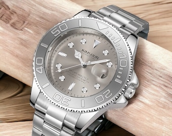 Yacht-Master Chronograph Quartz Wrist Watch l Sapphire Glass l Stainless Steel Case  l 30M Depth l Mens Luxury Watch | Designer Watch |