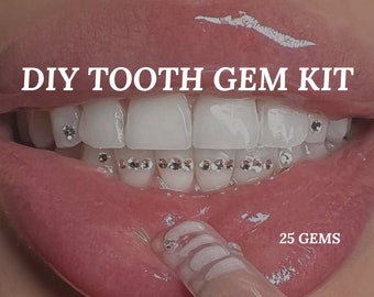 Diy Tooth Gem Kit Swarovski gems free shipping