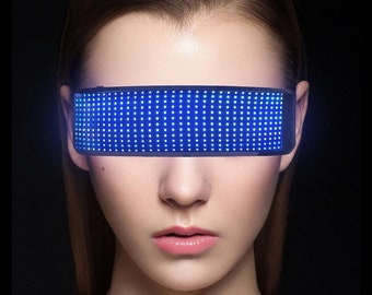 Bluetooth LED Luminous Futuristic Glasses