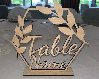 Wedding Table Names, Rustic Wedding Decor