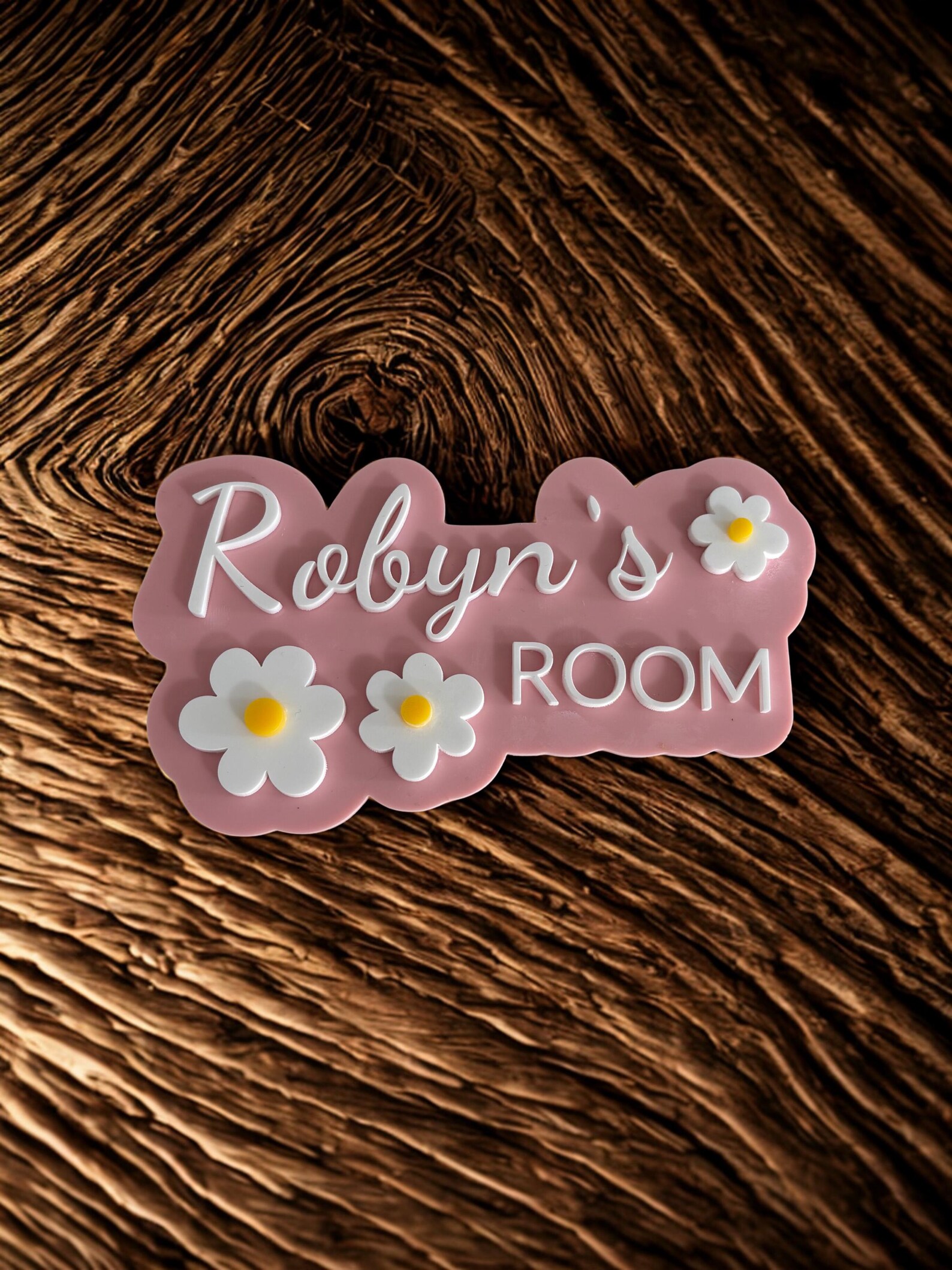 Personalized Floral Nursery Door Sign – Custom Kids Room Decor - Etsy