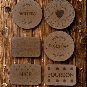 Biscuit Coasters - Biscuit Placemats - Home Decor - Novelty - Gift - Home - Biscuit Gift