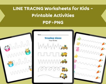 Printable Line Tracing Worksheets for Toddlers and Preschool