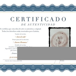 Pintura Acuarela Cuadro, originale. Certificat d'authenticité. image 4