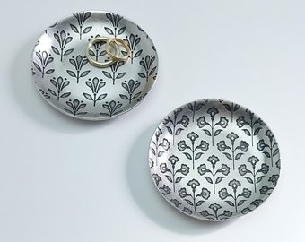 beehive floral repeat ring dishes for jewelry