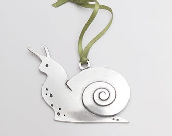 snail Christmas tree holiday ornament