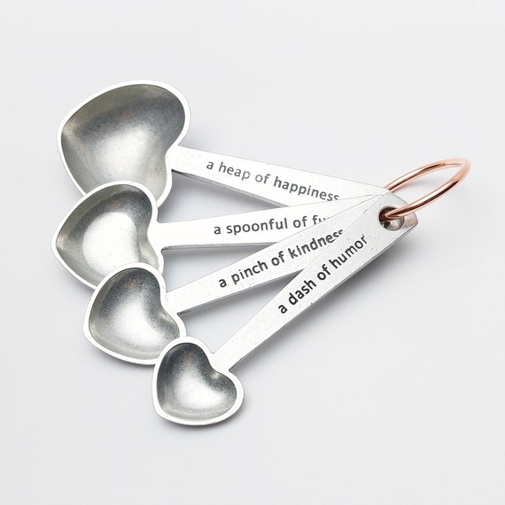 Handmade Pewter Measuring Spoons | Cats