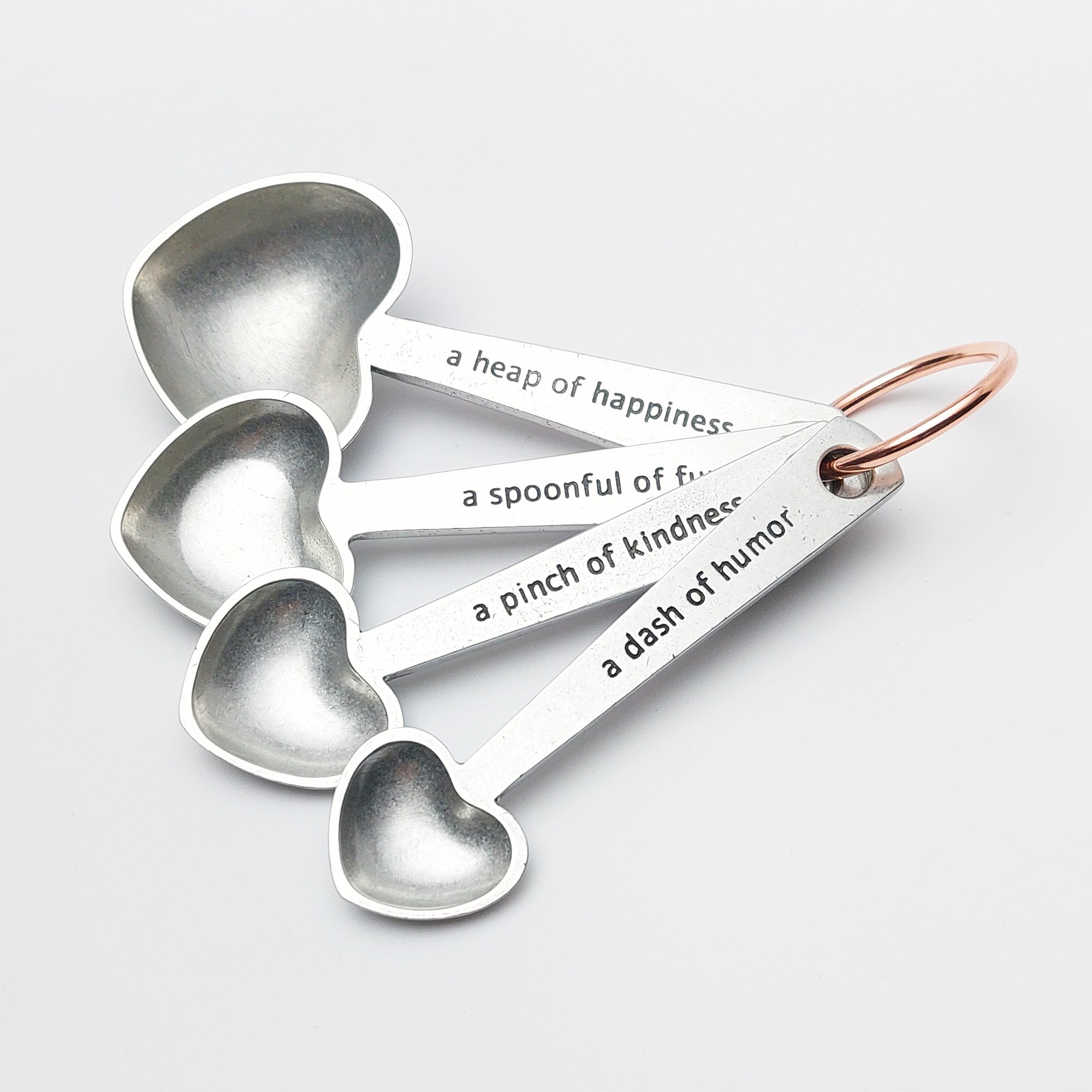 Handmade Pewter Measuring Spoons, Cats