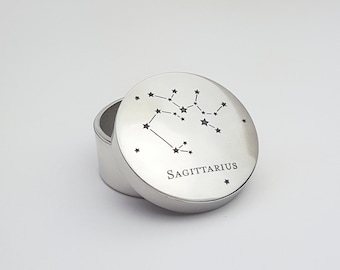 beehive astrology zodiac constellation custom engraved personalized keepsake jewelry ring stash box
