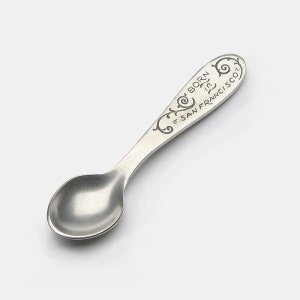 beehive born in san francisco heirloom keepsake made in usa baby feeding spoon, baby boy, baby girl, gender neutral baby shower gift