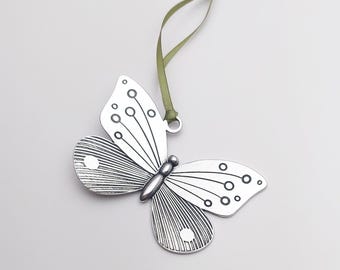 butterfly Christmas tree holiday ornament