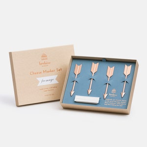 beehive arrow cheese marker labels for charcuterie board entertaining hostess gift