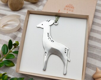 giraffe Christmas tree holiday ornament