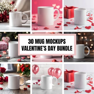 Valentines Day Mug Mockups Best Mug Mockup Mug Mockup Canva & PSD Mug Mockup Bundle White Mug Mockup Bundle