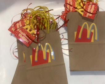 Custom McDonalds Party Gift Bags