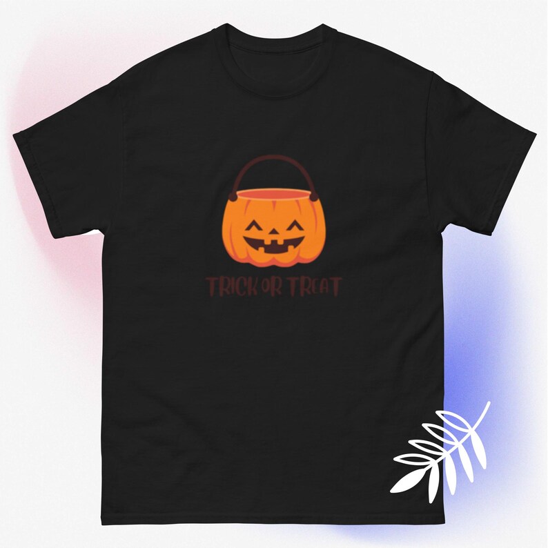 White Tshirt trick or Treat Unisex Etsy