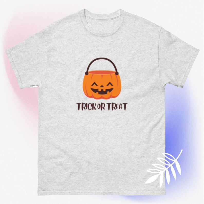 White Tshirt trick or Treat Unisex Etsy