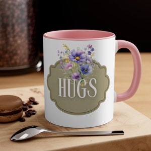 Give Them A Hug Accent Coffee Mug, 11oz, Dog Show Gifts, Dog Show Prizes