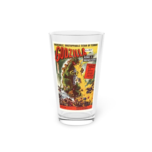 Godzilla Pint Glass, 16oz