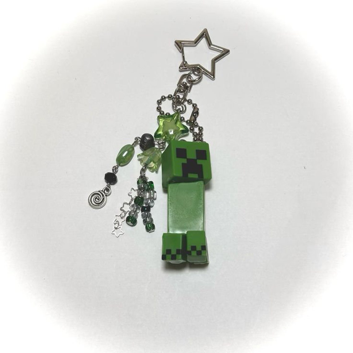 Minecraft Keychains Steve Creeper Enderman Enderdragon Pig Handmade