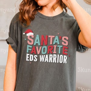Comfort Colors Christmas Shirt for EDS Warrior, EDS gift, flare wear, Ehlers-Danlos Awareness shirt, EDS Awareness, Ehlers Danlos Christmas