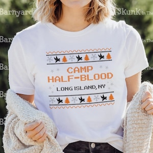 Camp Halfblood Ugly Christmas Sweater Shirt, Percy Jackson Merch, Camp Half Blood Annabeth tshirt, Heroes of Olympus, pjo Shirt, pjo merch