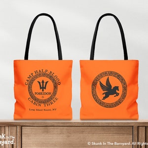 Custom Camp Halfblood Cabin Tote Bag, Percy Jackson Merch, Camp Half Blood gift, Percy Jackson gift, Heroes of Olympus Tote, pjo tote bag